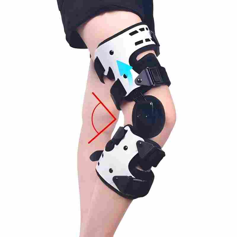 Hot Sale Orthosis Leg Knee Brace Adjustable Stabilizer Knee Brace for Pain Relief Immobilizer Knee Braces Support