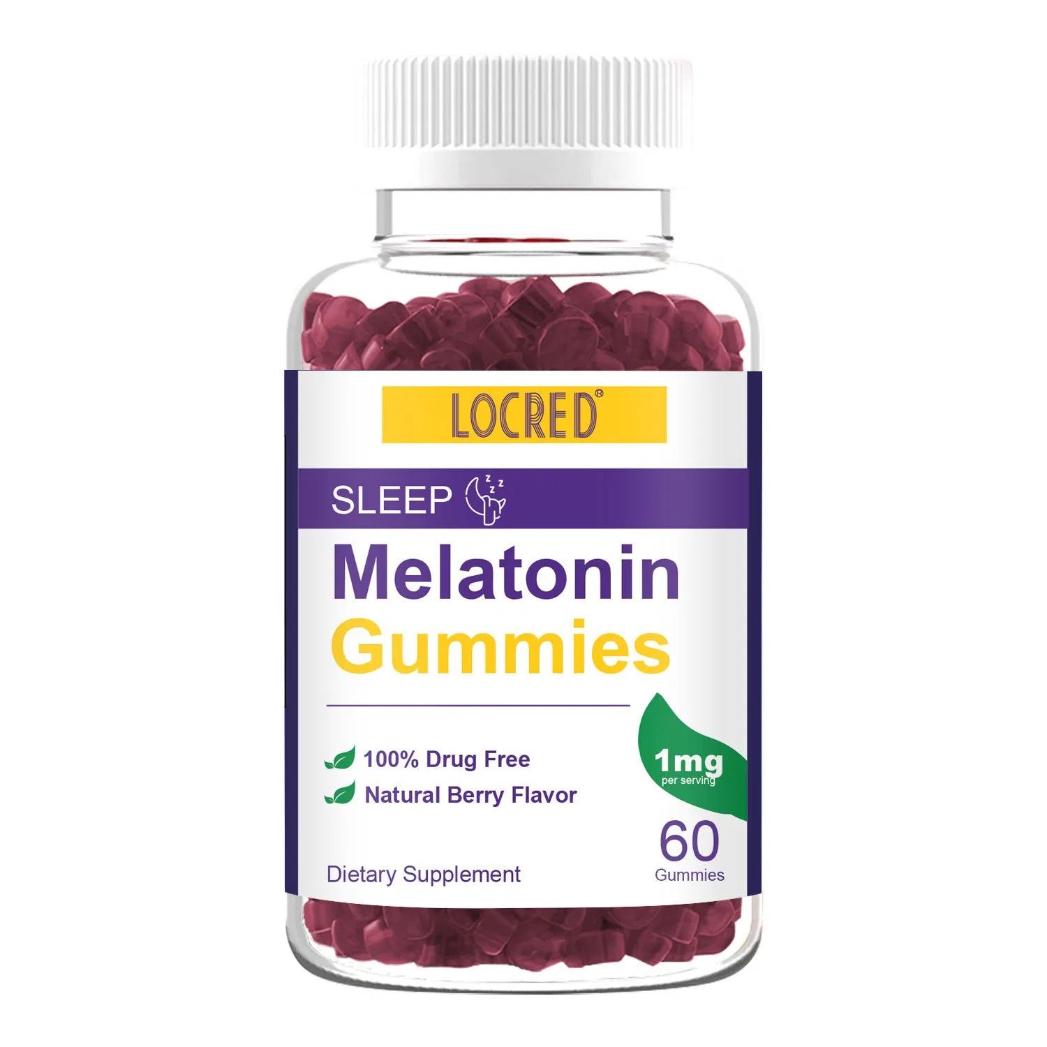OEM Private Label Melatonin Guimmies Supports Health Circadian Rhythm Nervous System