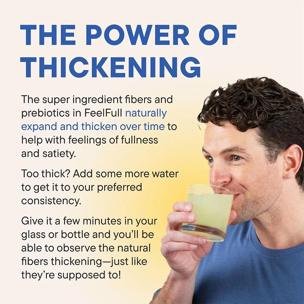 Private Label Feelfull Prebiotic Lemonade Powder Reduced Appetite &amp; Craving Gut Microbiome Health