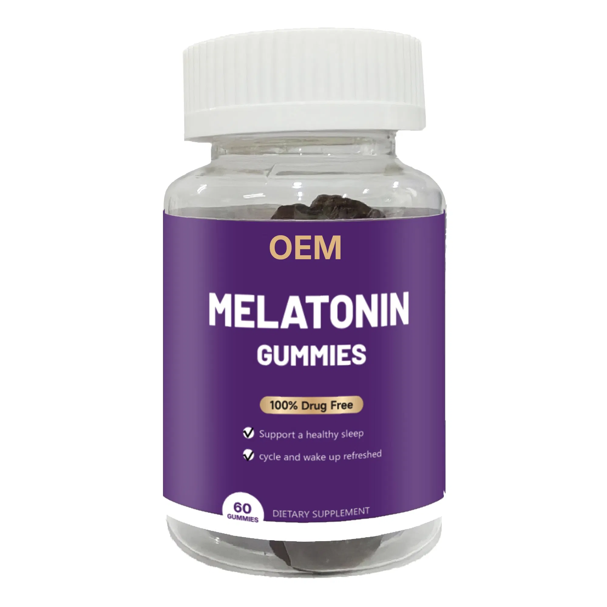 OEM Melatonin Capsules Gummies Reduce Sleep Onset Time Improve Sleep Quality Regulate Circadian Rhythm