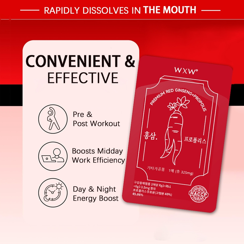 Propolis Infused Red Ginseng Oral Films for Optimal Cognitive Support