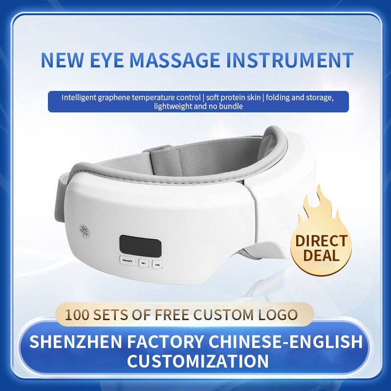 Relieves Eye Strain Air Pressure Vibration Eye Relief Heat Compress Mini Care Music Digital Eye Massager