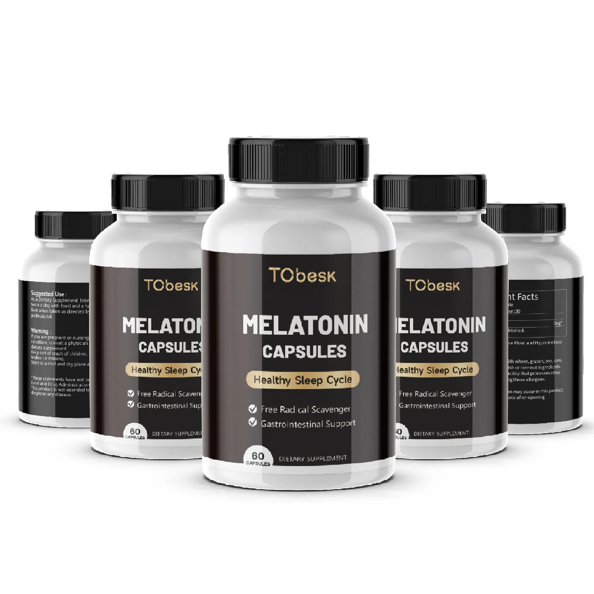 Tcbesk Melatonin Capsules Softgels Reduce Sleep Onset Time Improve Sleep Quality Regulate Circadian Rhythm