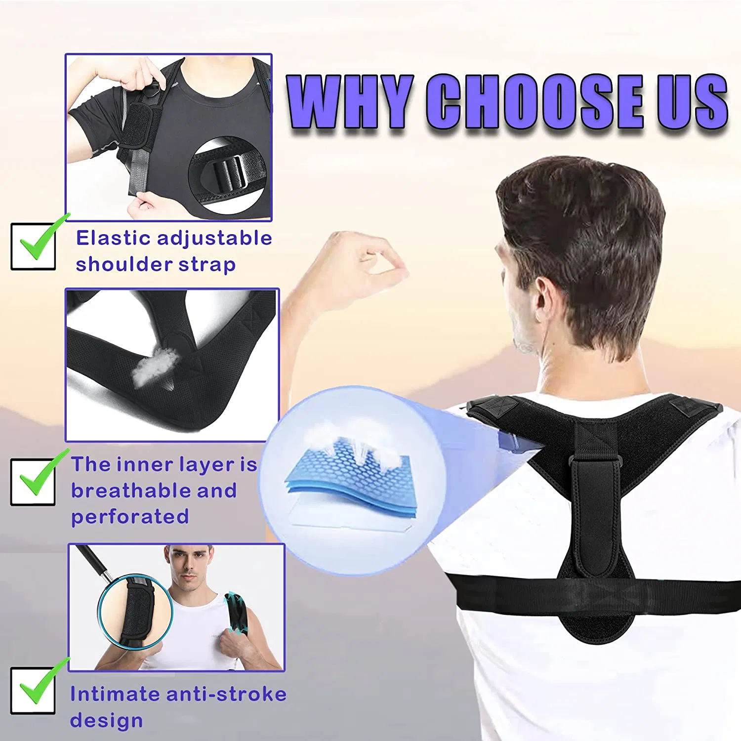 Shoulder Stabilizer Posture Trainer Intelligent Brace Corrector