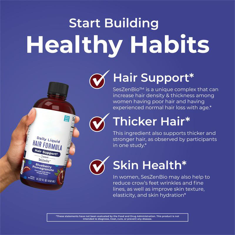Premium Hair Growth Vitamin Drops for Thicker, Lustrous Hair
