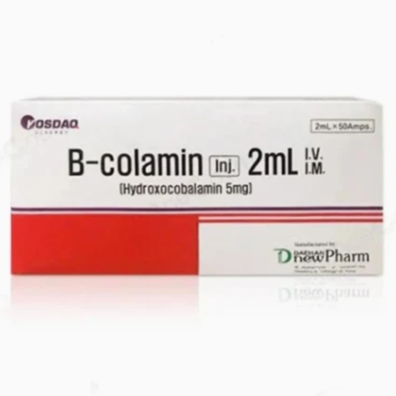 Korea Dhnp Bicolamin Inj. 2ml*50AMP Reduce Hair Breakage Strengthen Stent Reduce Inflammation Box Acne Management of Cyanide Poisoning Improve Immunity