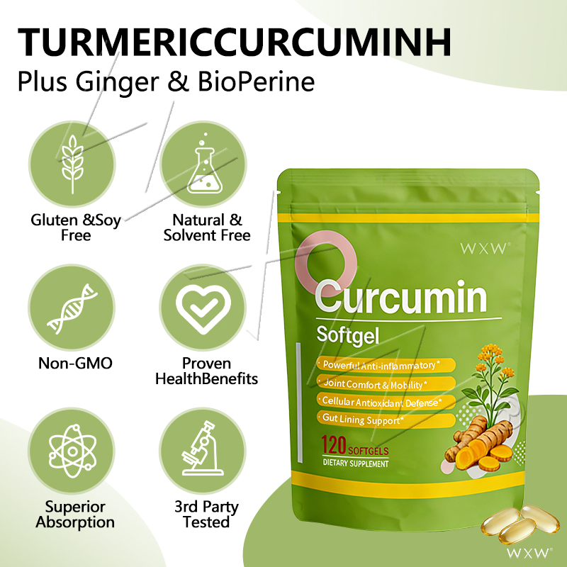 Soothing Curcumin Softgel for Optimal Joint Health and Flexibility