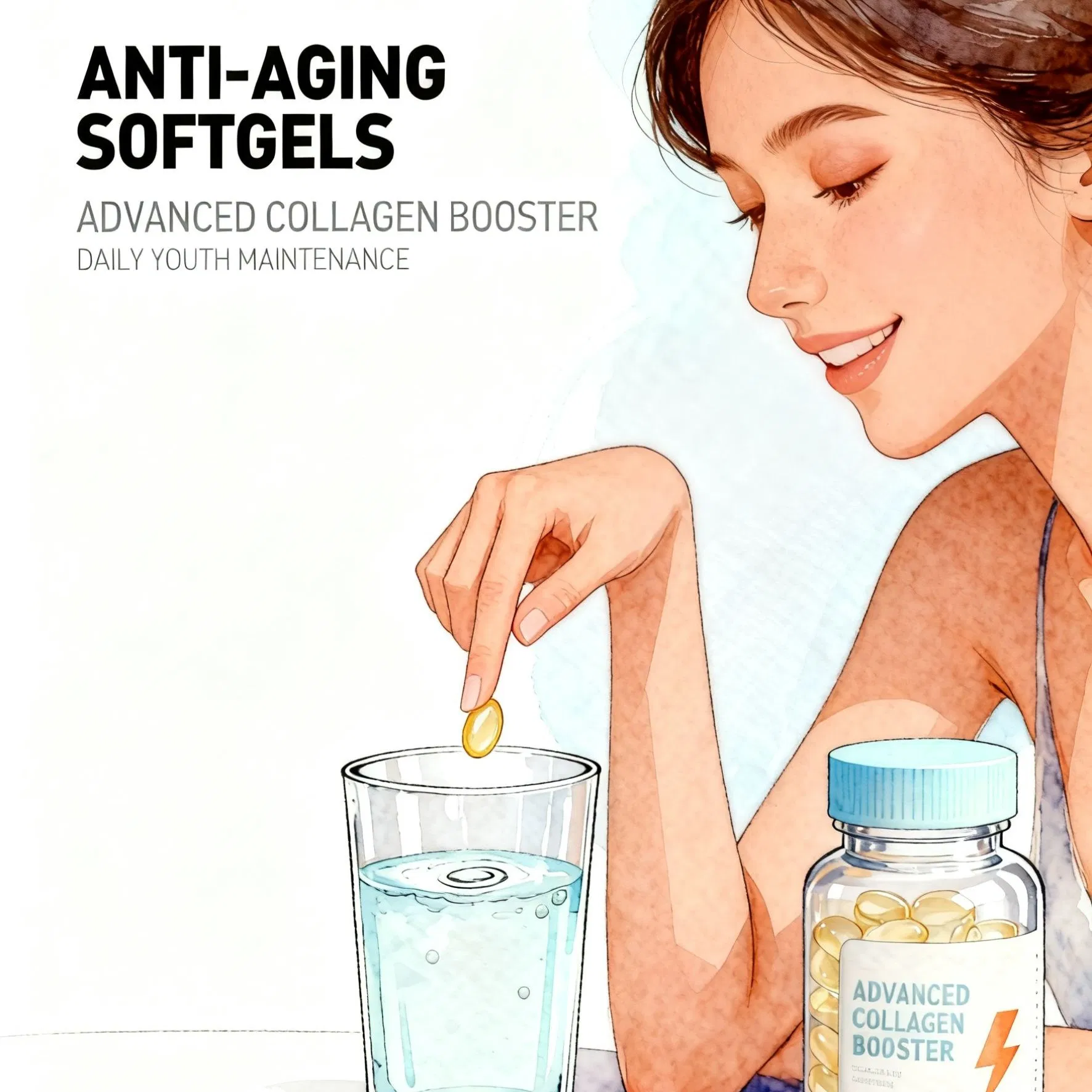 Nighttime Cellular Repair Softgels with Melatonin and Spermidine