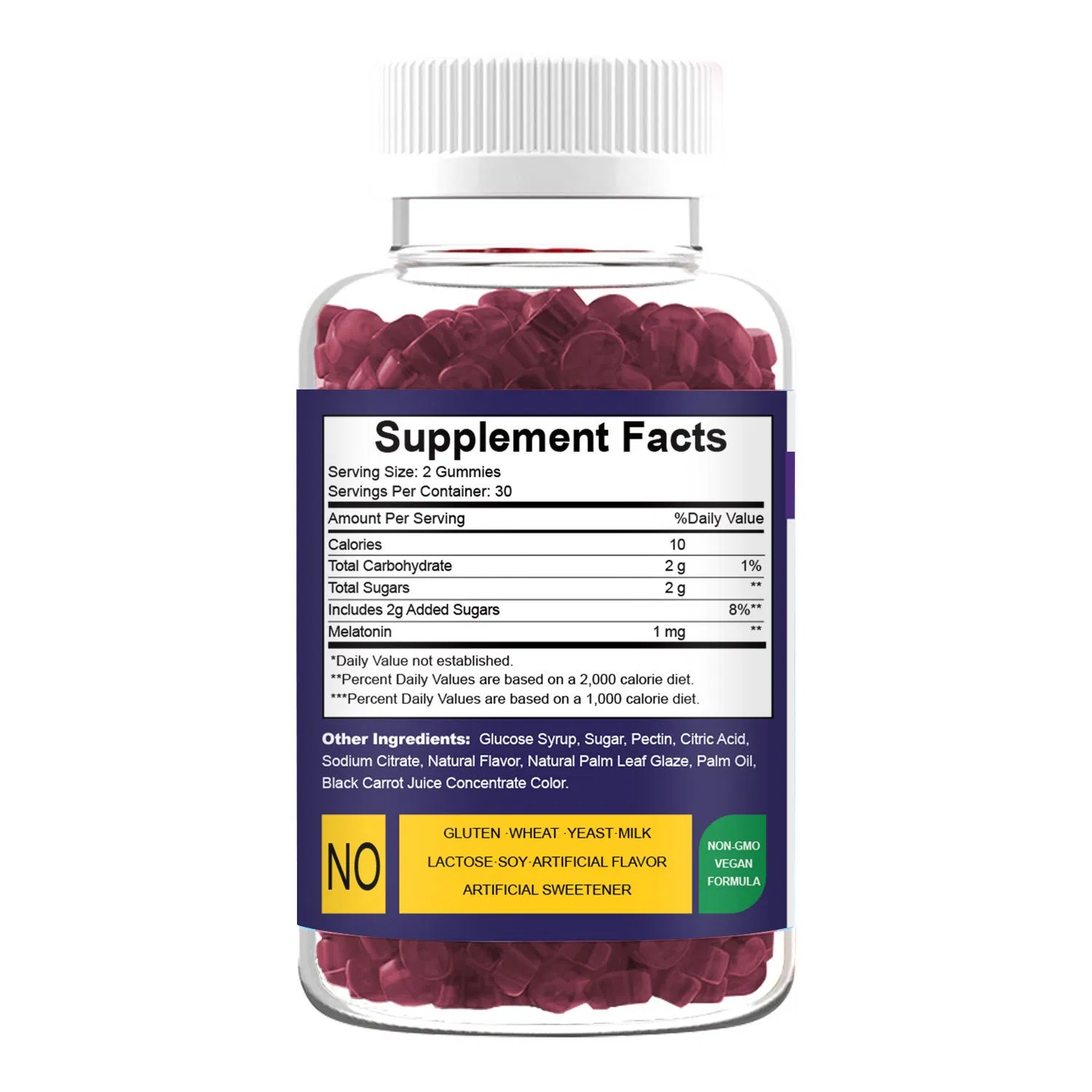 OEM Private Label Melatonin Guimmies Supports Health Circadian Rhythm Nervous System