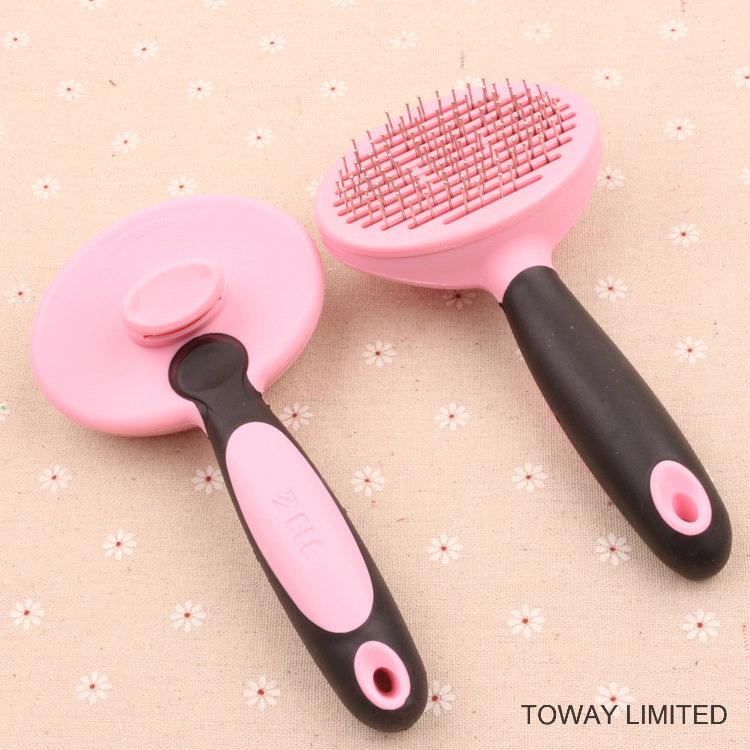 Functional Double Beauty Grooming Stainess Steel Hair Combs Clean Brush