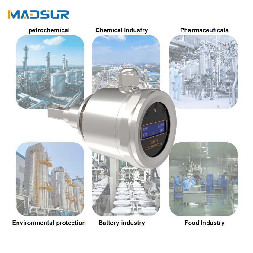 Online Concentration Meter Methanol Hydrogen Peroxide Industry Tuning Fork Density Meter