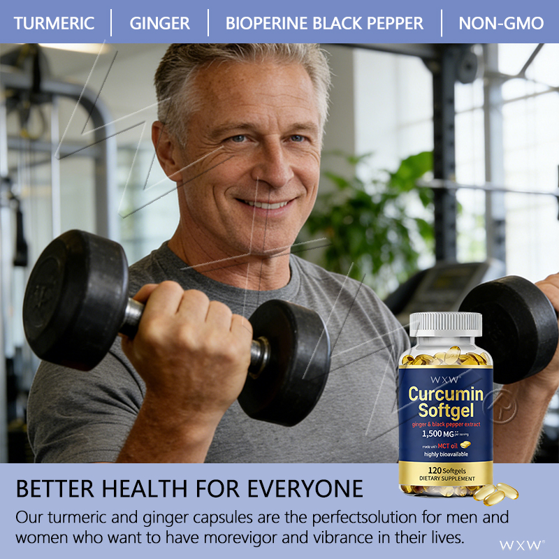 Popuar Custom Curcumin Softgels for Enhanced Joint Flexibility and Comfort