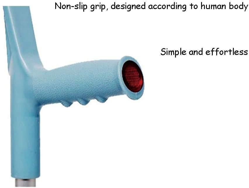 Medical Supplies Aluminum Alloy Adjustable Folding Medical Portable Elbow Forearm Crutch for Disabled People