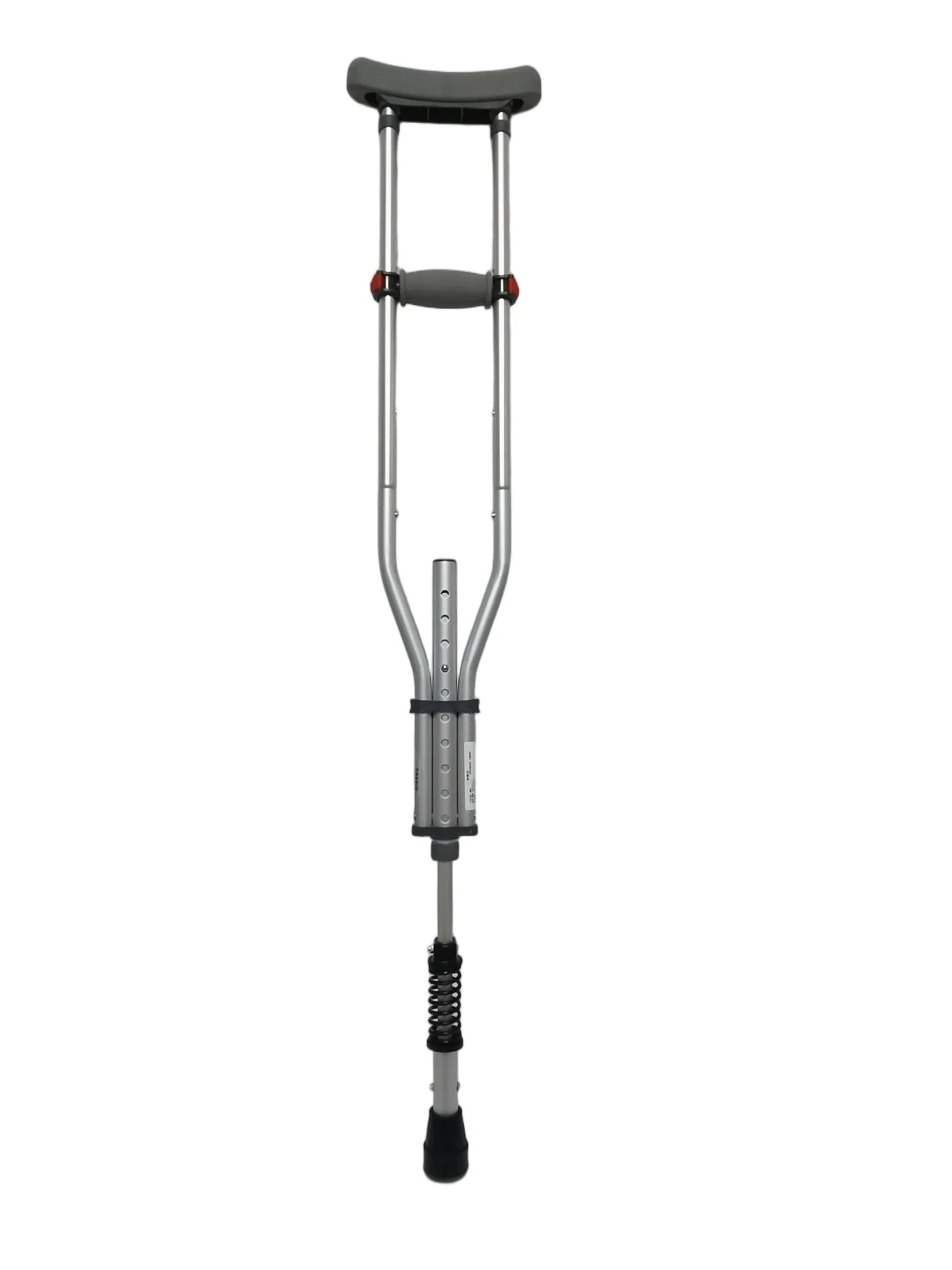 Detachable Underarm Crutch, Height Adjustable, Handgrip Height Adjustable, with Buffer Spring