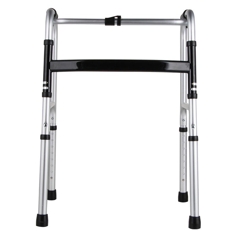 Dl-7011 Rehabilitation Training Walking Mobility Frame 4 Leg Folding Medical Walker