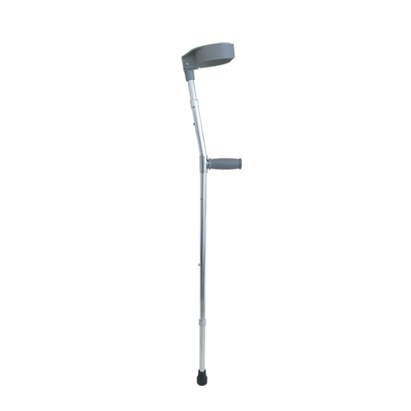 Portable Height Adjustable Aluminum Alloy Antislip Elbow Leg Walking Forearm Axillary Elbow Crutches