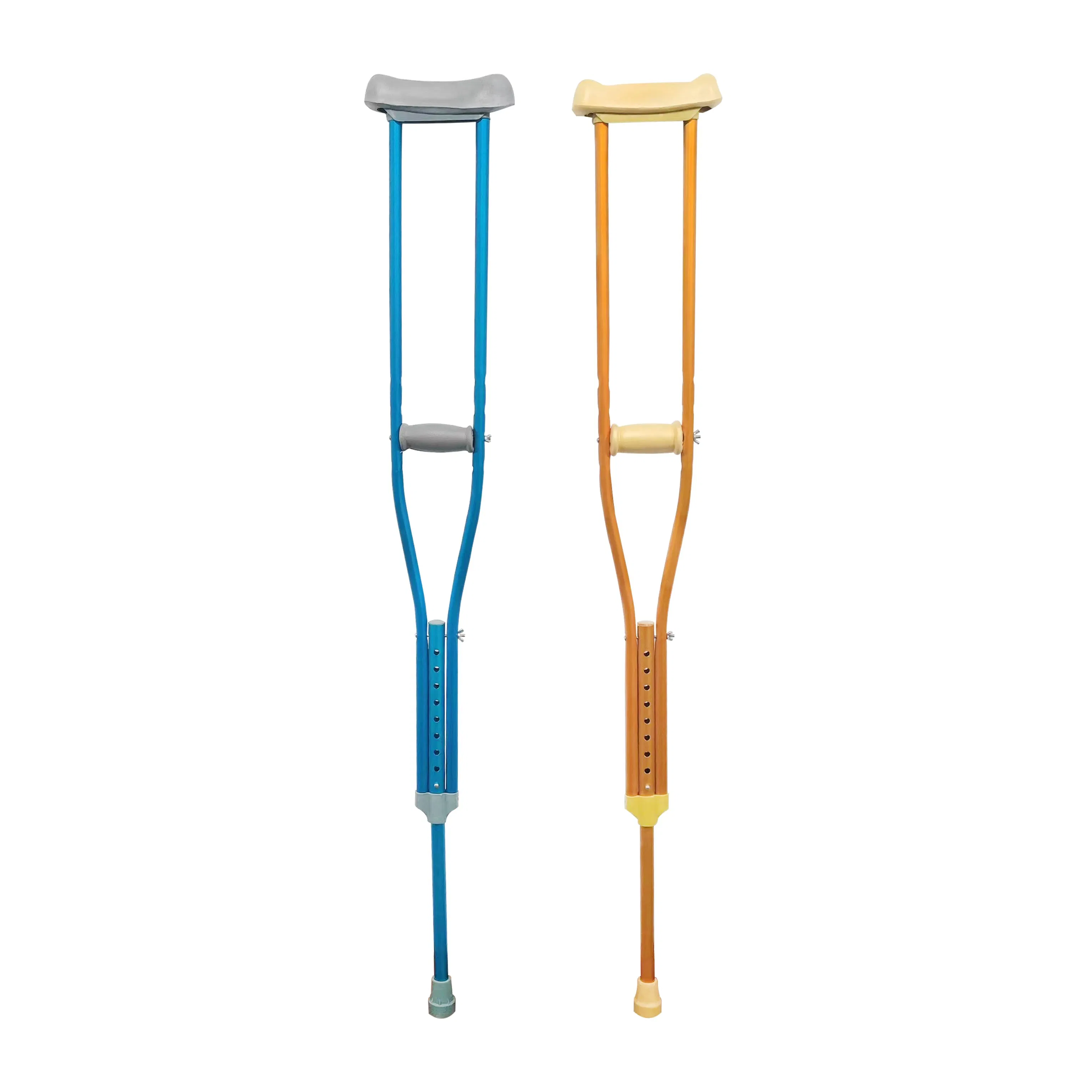 Rehabilitation Therapy Supplies Aluminum Adjustable Alloy Crutches Medical Portable Elbow Underarm Cruth