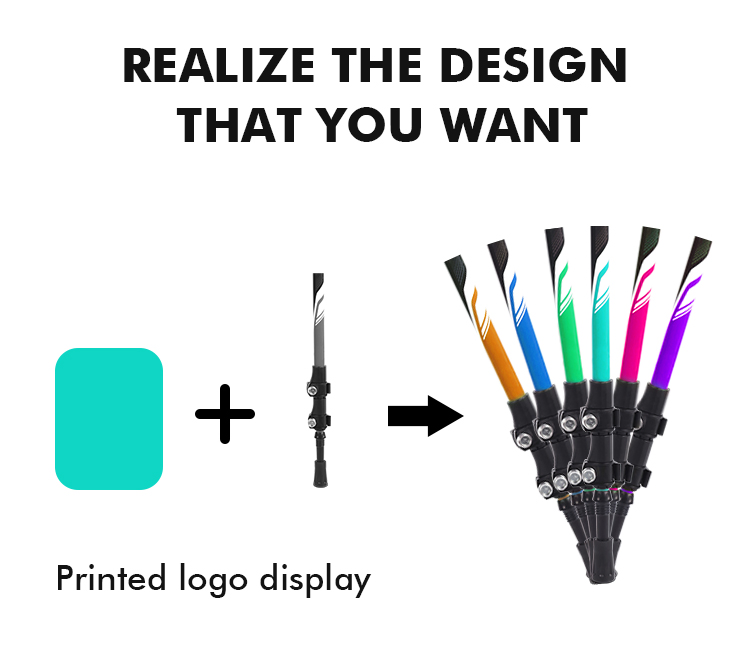 3-Section Telescopic Folding Aviation Aluminum 7075 Walking Hiking Sticks Trekking Poles