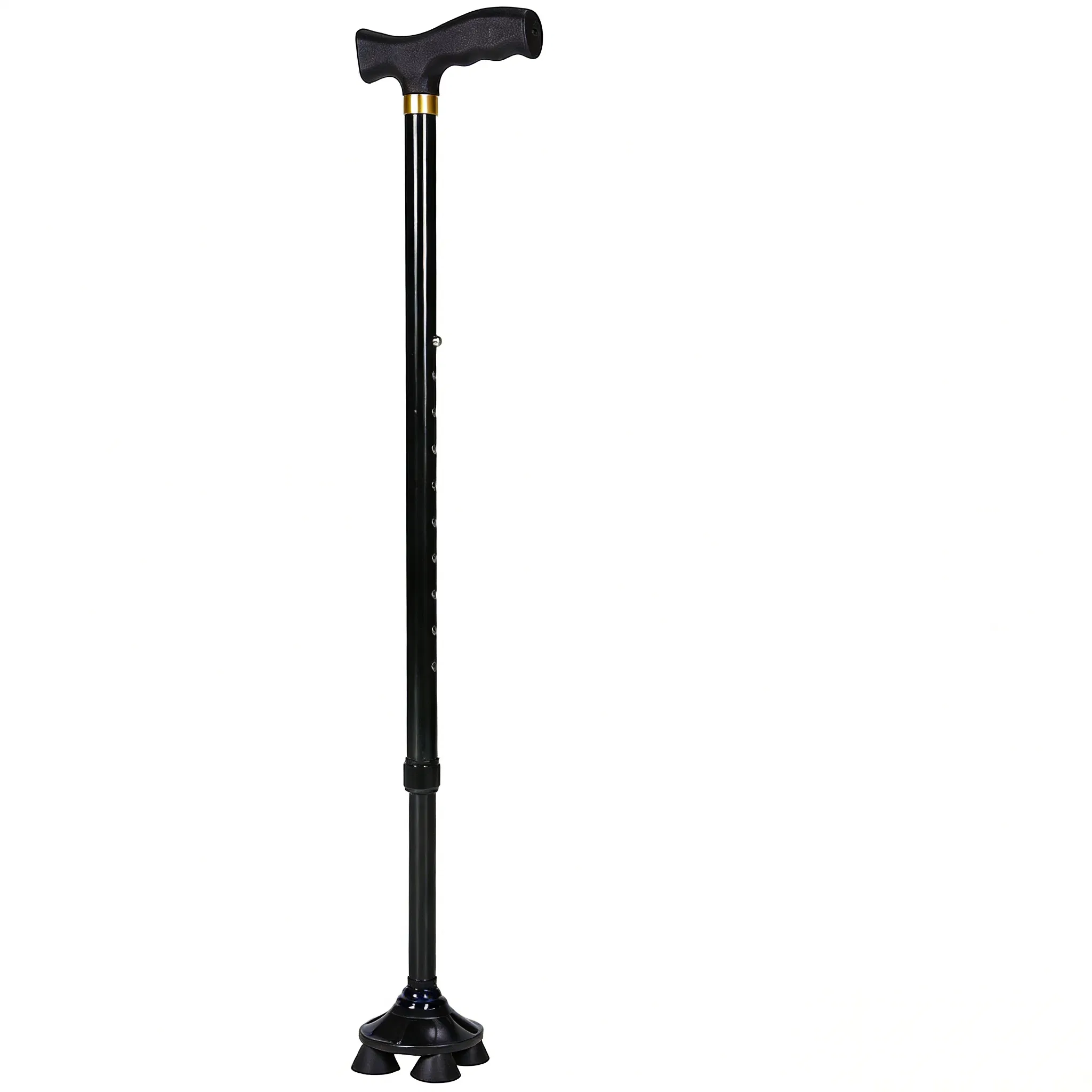 Adjustable 4 Prong Walking Cane for Seniors and Mobility Aid