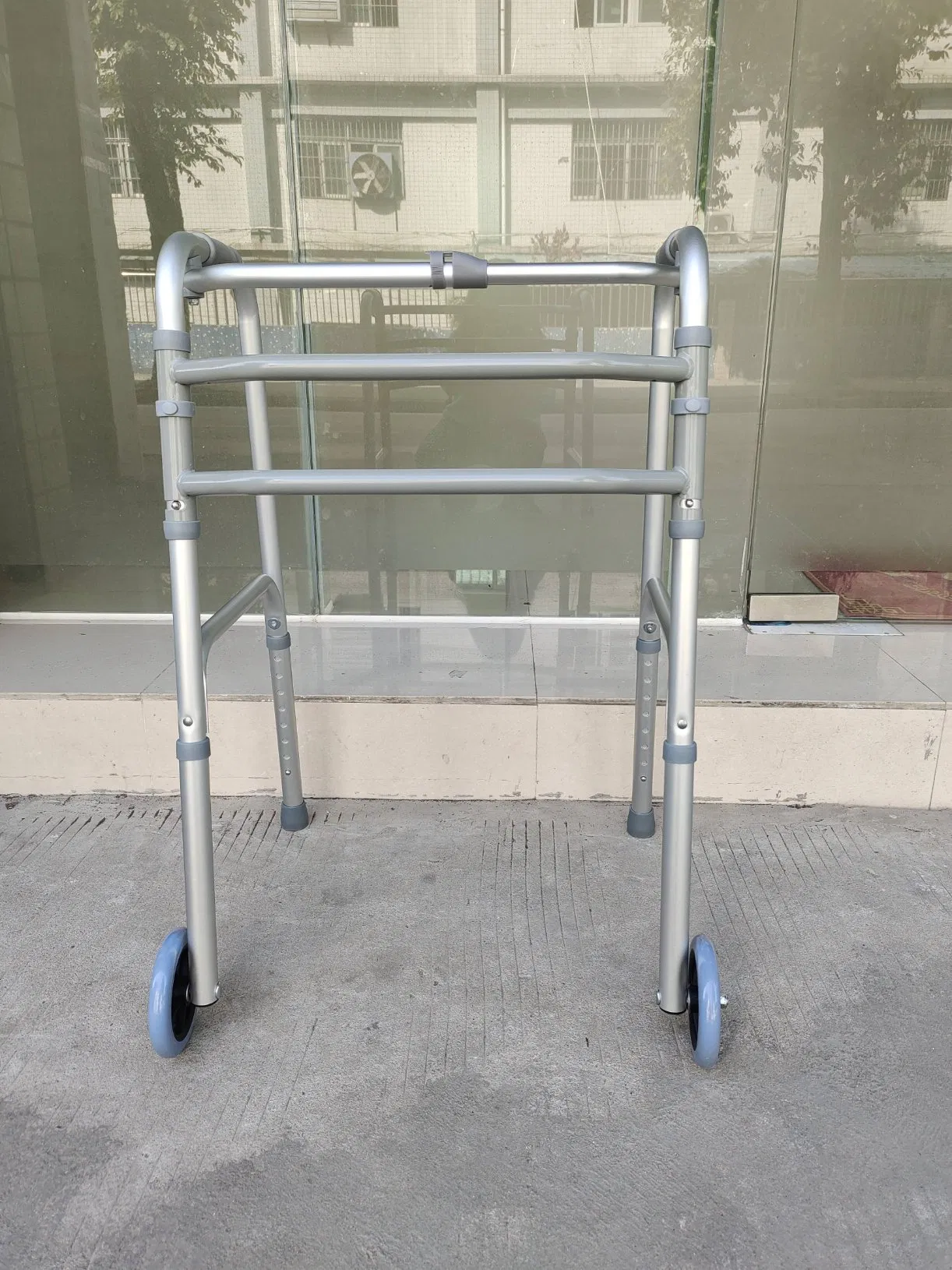 Medical Mobility Fold Walking Aids Frame Patient Surgical Aluminium Walker for Adult Disabled Elderly Seniors People