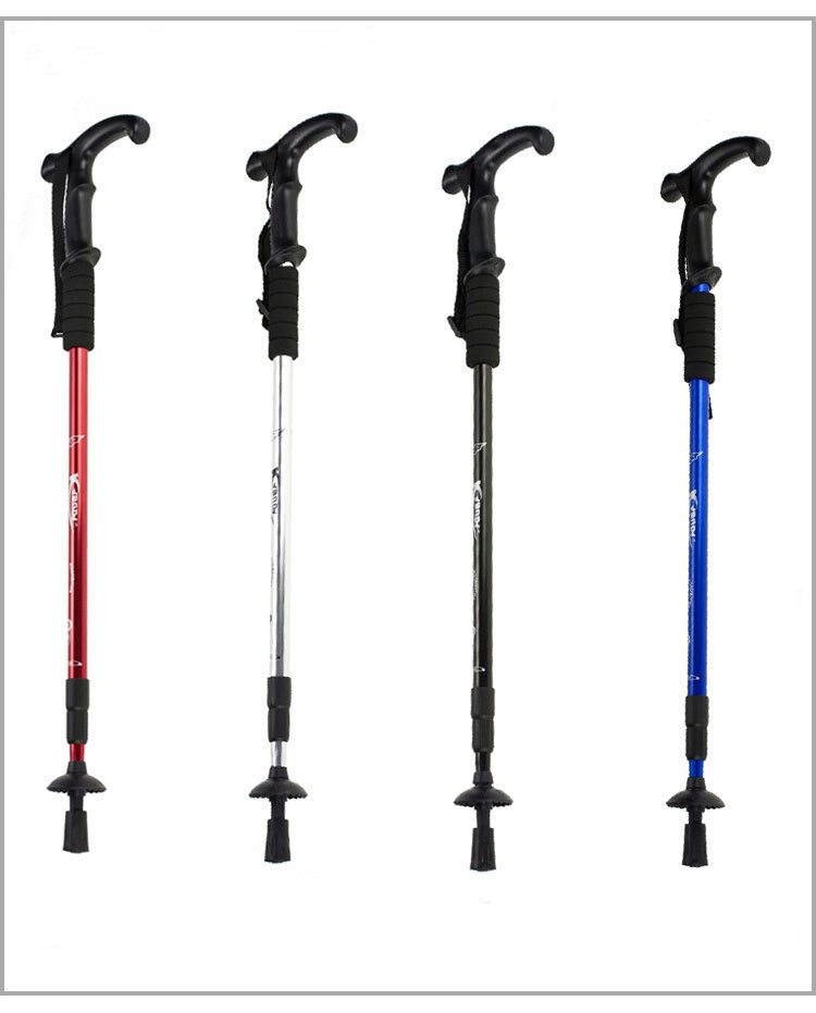 135cm Light Aluminum Telescopic Anti Shock Hiking Pole Walking Sticks Trekking Poles