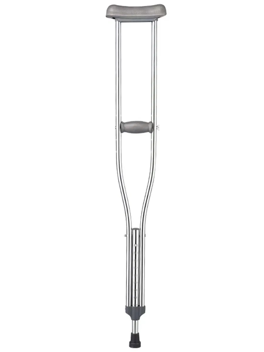 Aluminum Alloy Underarm Crutches Medical Portable Comfortable Adjustable Axillary Walking Aid