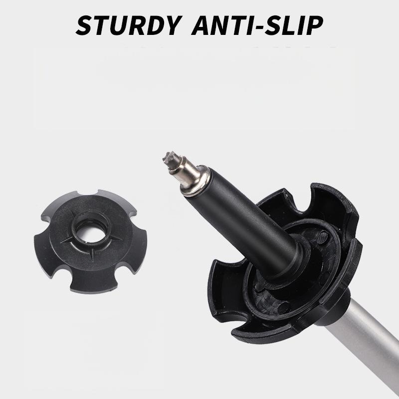 Outdoor Hiking Stick Folding Trekking Pole Mountain Climbing Cane Walking Staff