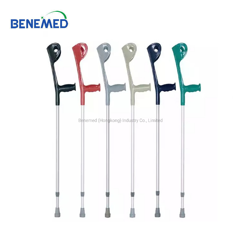 Medically Adjustable Aluminum Forearm Walking Elbow Crutches
