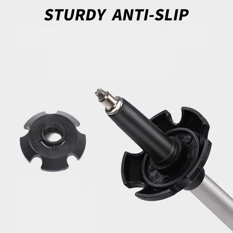 Outdoor Hiking Stick Folding Trekking Pole Mountain Climbing Cane Walking Staff