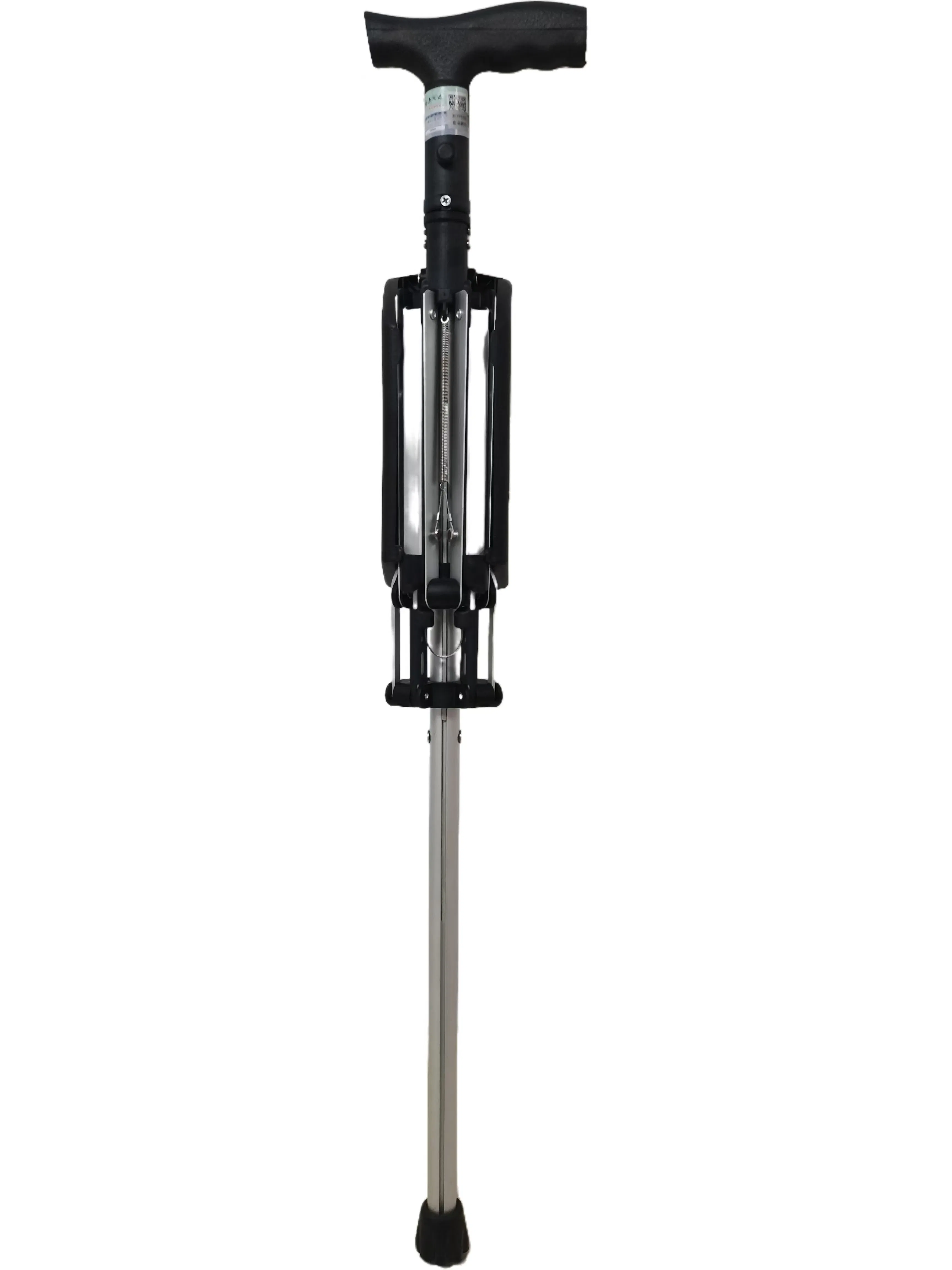 Electric Powered One-Press Folding and Unfolding Walking Cane, with Seat