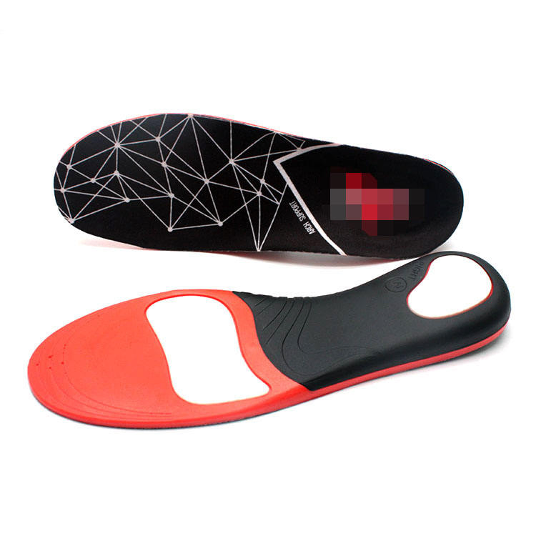 Printed Logo Sports Shoes Flat Feet Plantar Fasciitis Orthotics Arch Support Insole