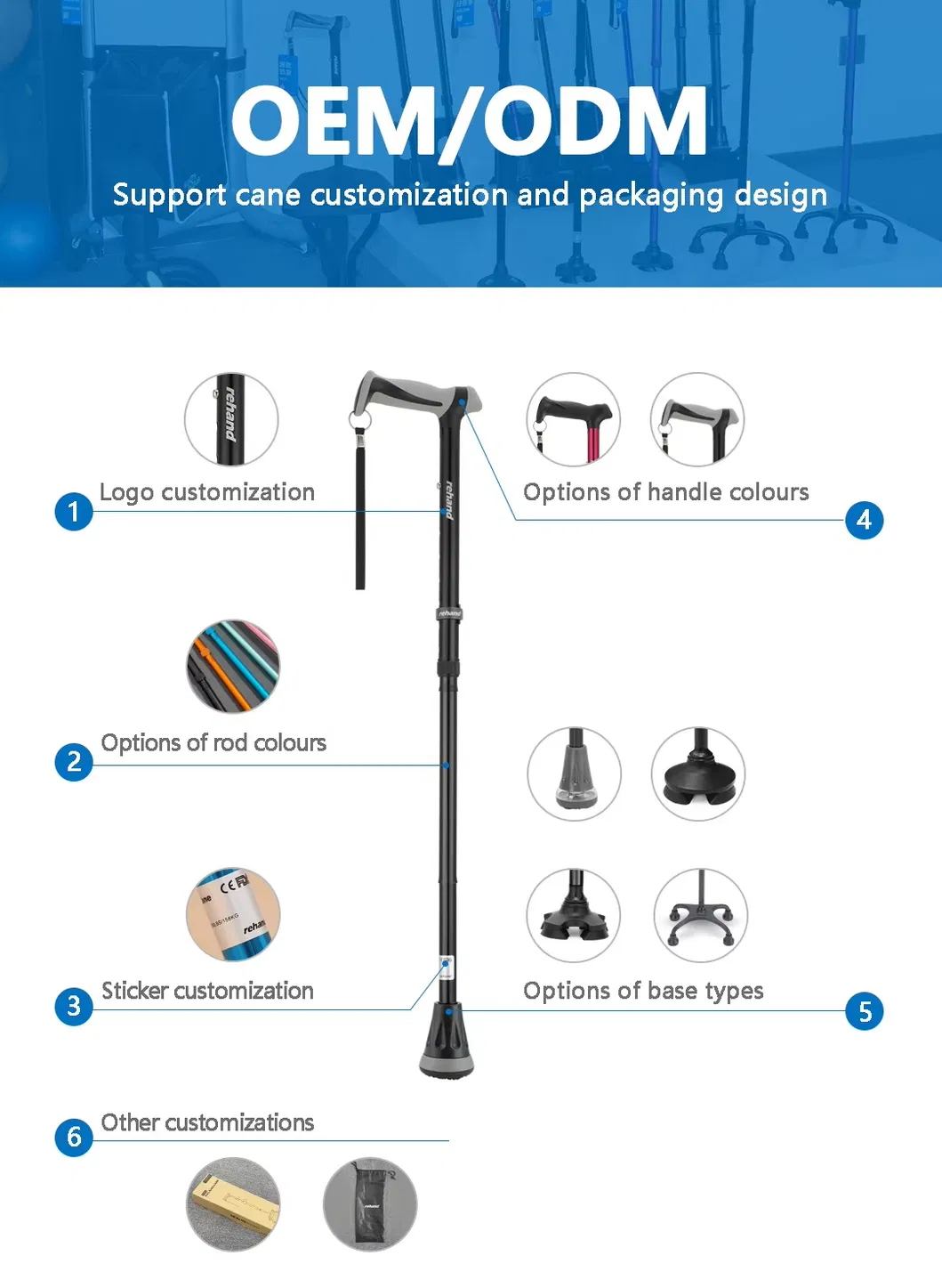 Adjustable Cane Feature