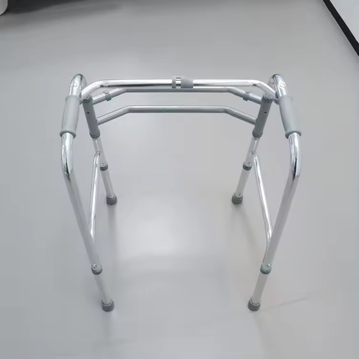 Mobility Aids Lightweight Four Wheel Folding Steel Rollator Walker Manual Walker