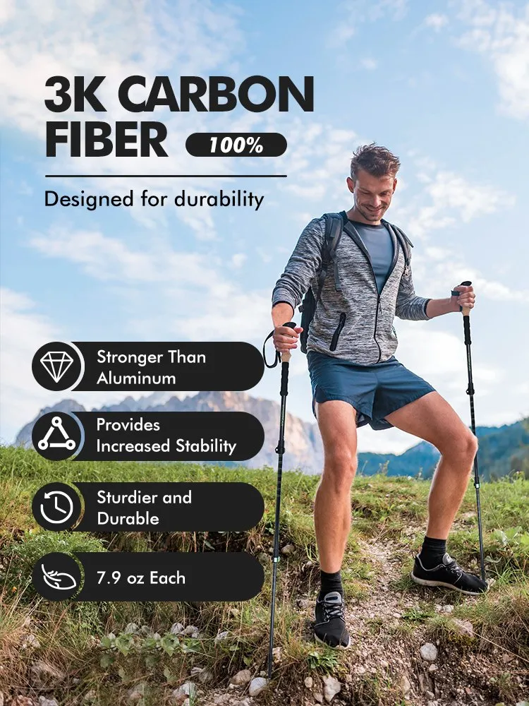 Carbon Fiber Hiking Trekking Poles