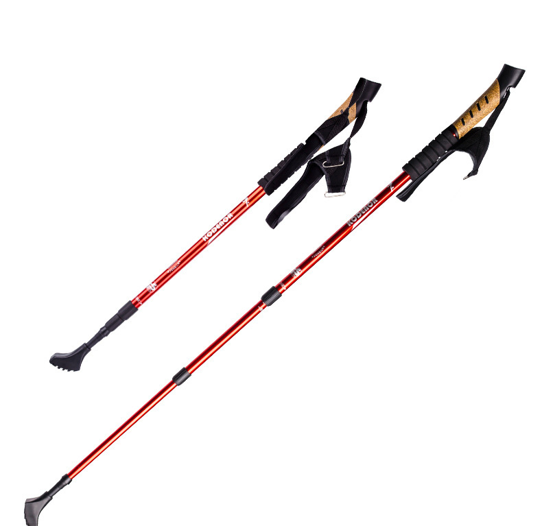 Hot Sale Trekking Pole Adjustable Anti Shock Hikjing Pole Strong &amp; Lightweight Aluminum Walking Poles