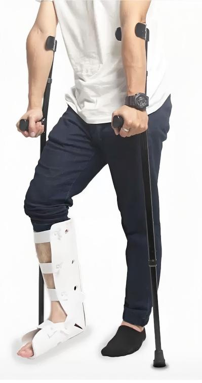 Rehabilitation Forearm Crutches Adjustable Aluminum Arm Crutches