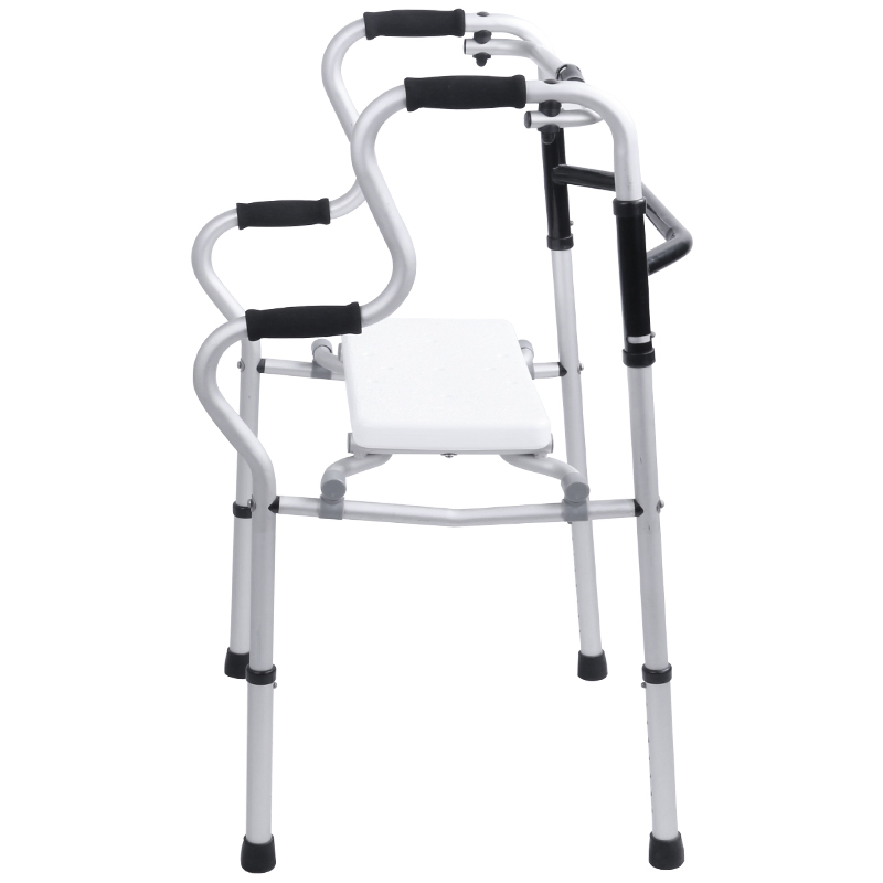 Aluminum Folding Mobility Walker for Seniors' Home Rehabilitation Needs