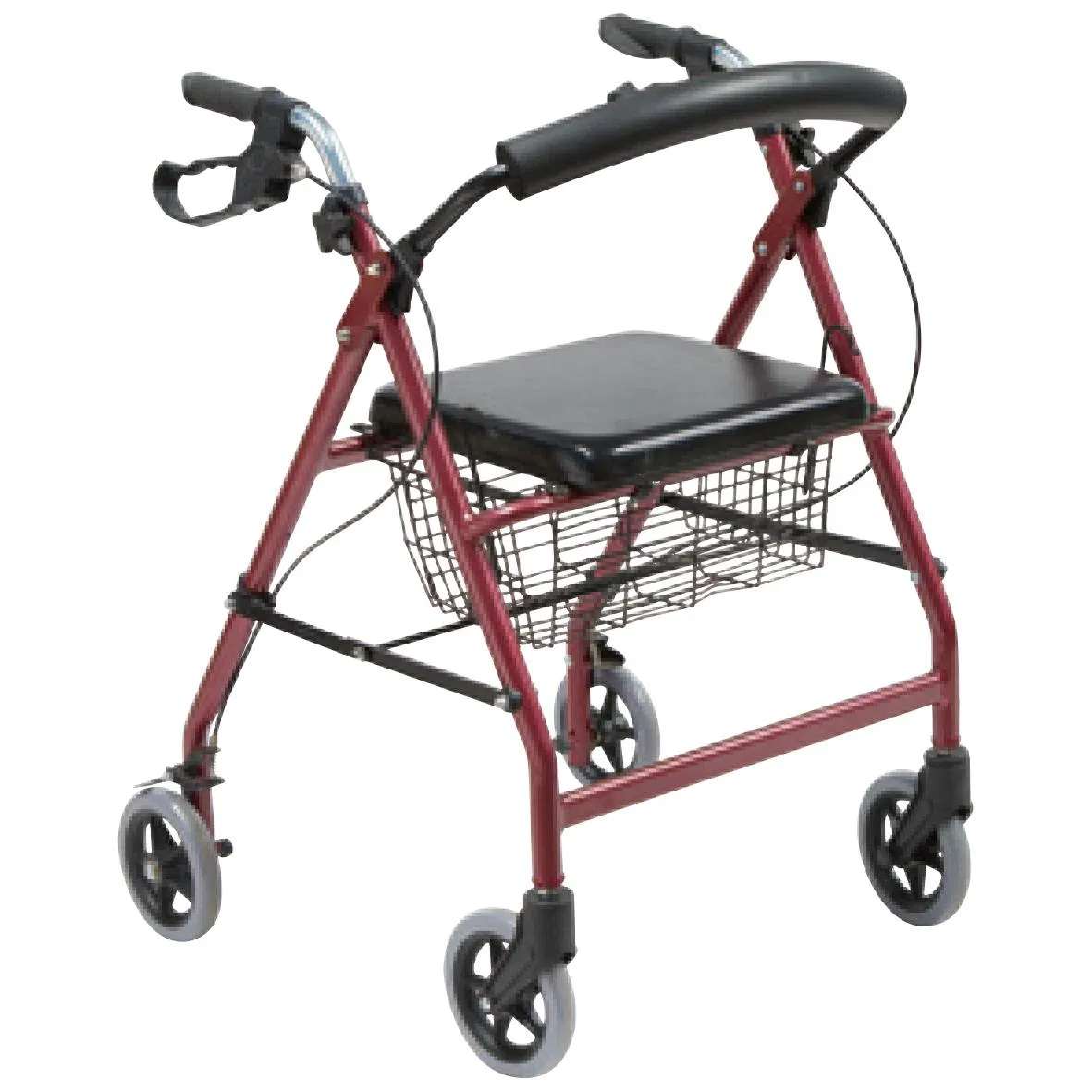 Lightweight Aluminum Walking Aid Rollator Walker for Enhanced Mobility