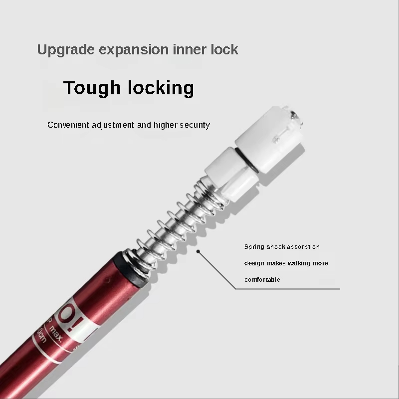 Adjustable Ultralight Trekking Poles Aluminium Alloy Walking Stick Trail Running Hiking Alpenstock Folding Trekking Pole