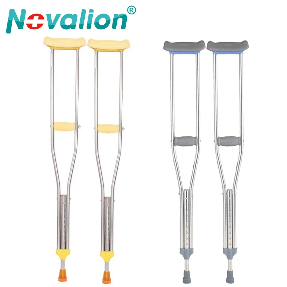 Medical Equipment Lightweight Aluminum Underarm Elbow Crutch Adjustable Elderly Crutches