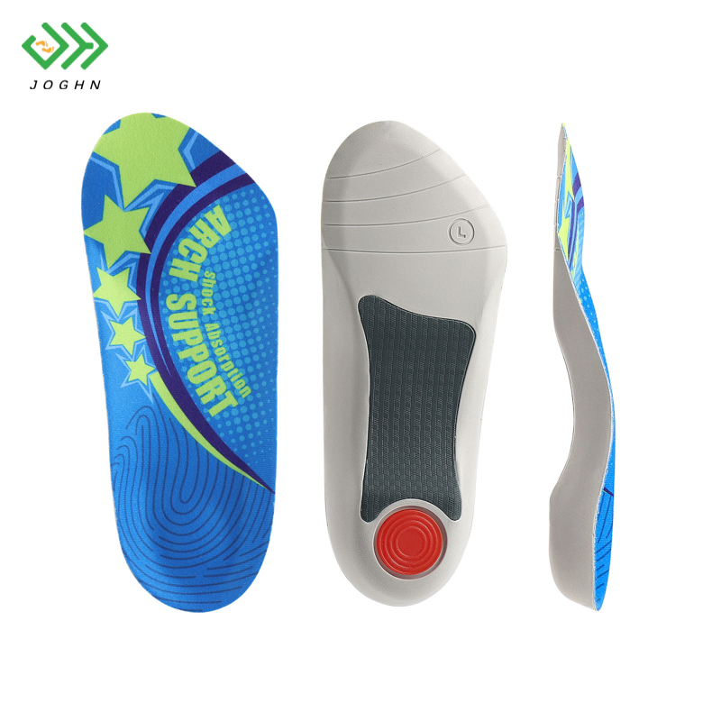 Joghn High Elastic Women Flat Foot Orthopedic 3/4 Length Orthotics Insoles Manufacturer