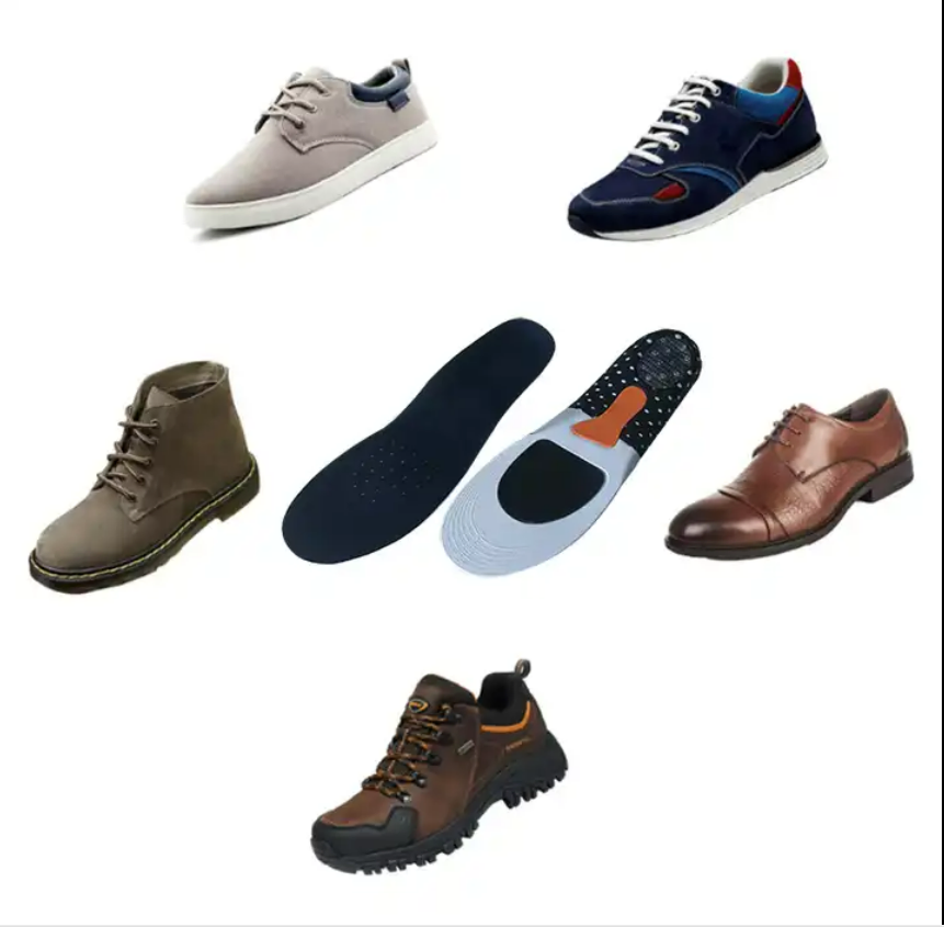 Wholesale Hot Sale EVA Gel+EVA Sport Foot Orthotic Arch Support Comfort Custom Printed Logo Shoe Insole