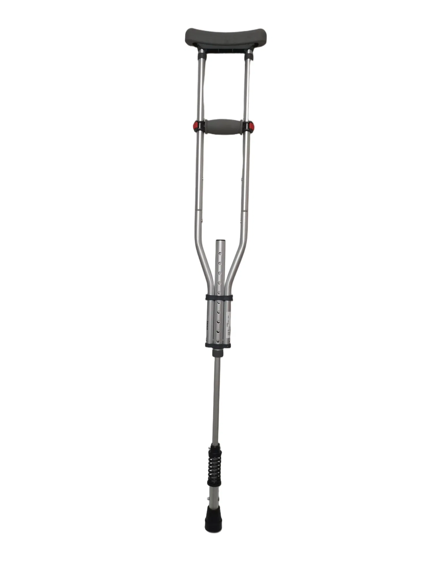 Detachable Underarm Crutch, Height Adjustable, Handgrip Height Adjustable, with Buffer Spring