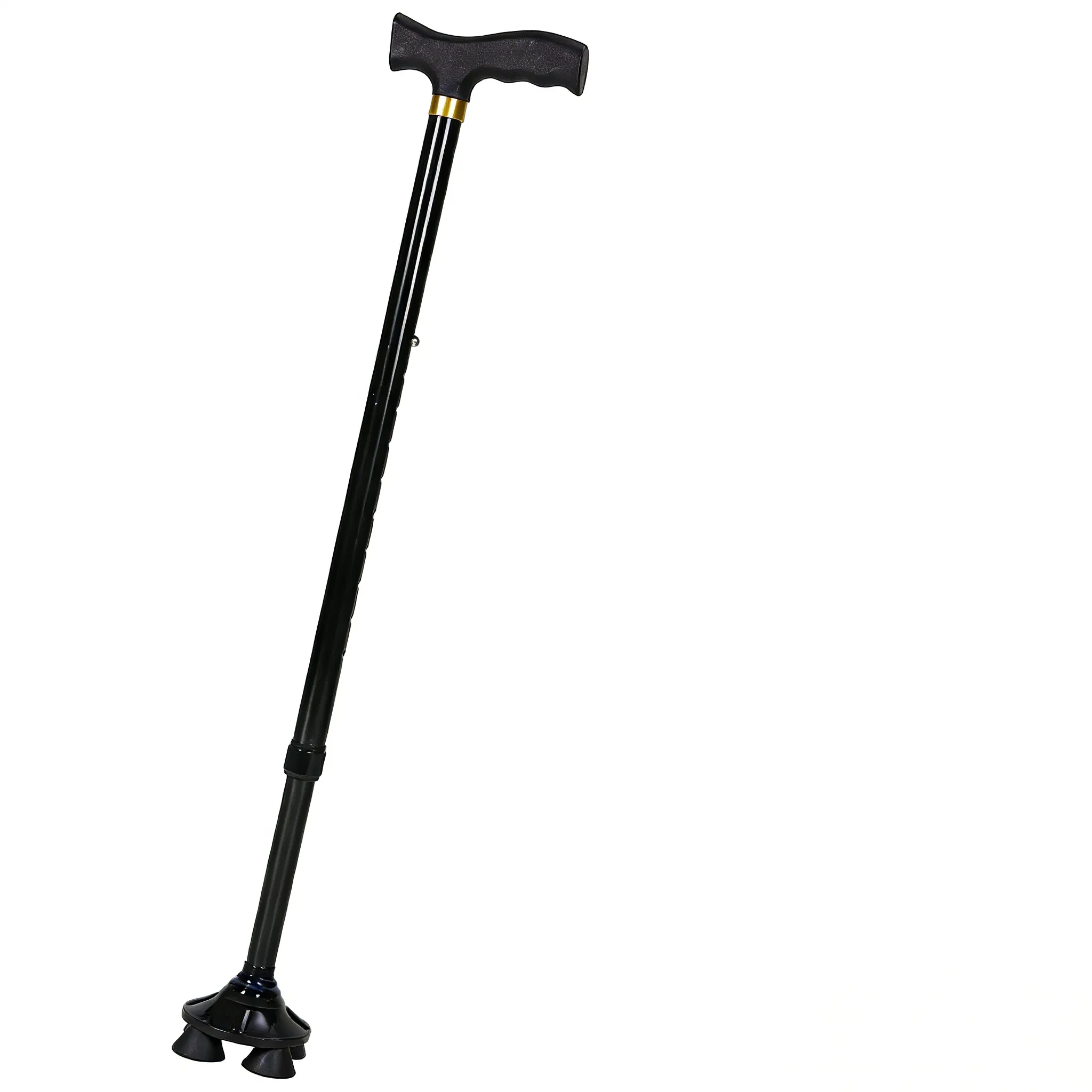 Adjustable 4 Prong Walking Cane for Seniors and Mobility Aid
