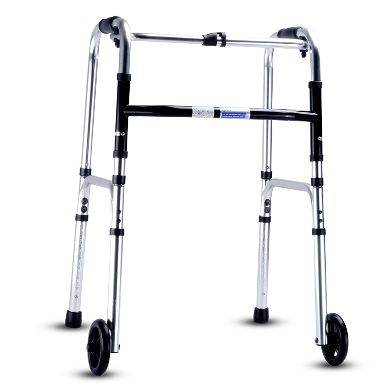 Aluminum Folding Mobility Walker for Seniors' Home Rehabilitation Needs