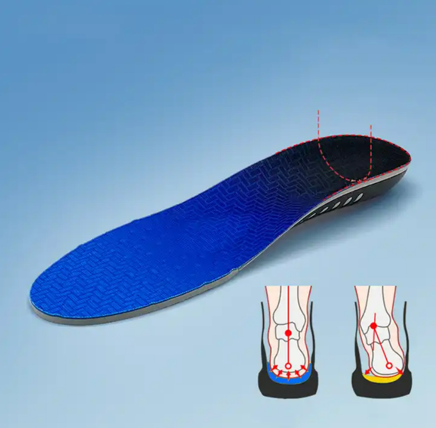 Custom High Arch EVA Sport Orthopedic Insoles Shock Absorption &amp; Breathability Comfortable for Active Lifestyle