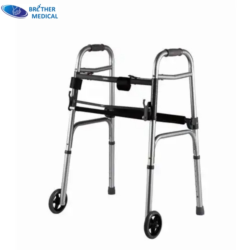 Low Price Indoor Outdoor Rollator with Seat Medical Walking Aid Walker Bme811