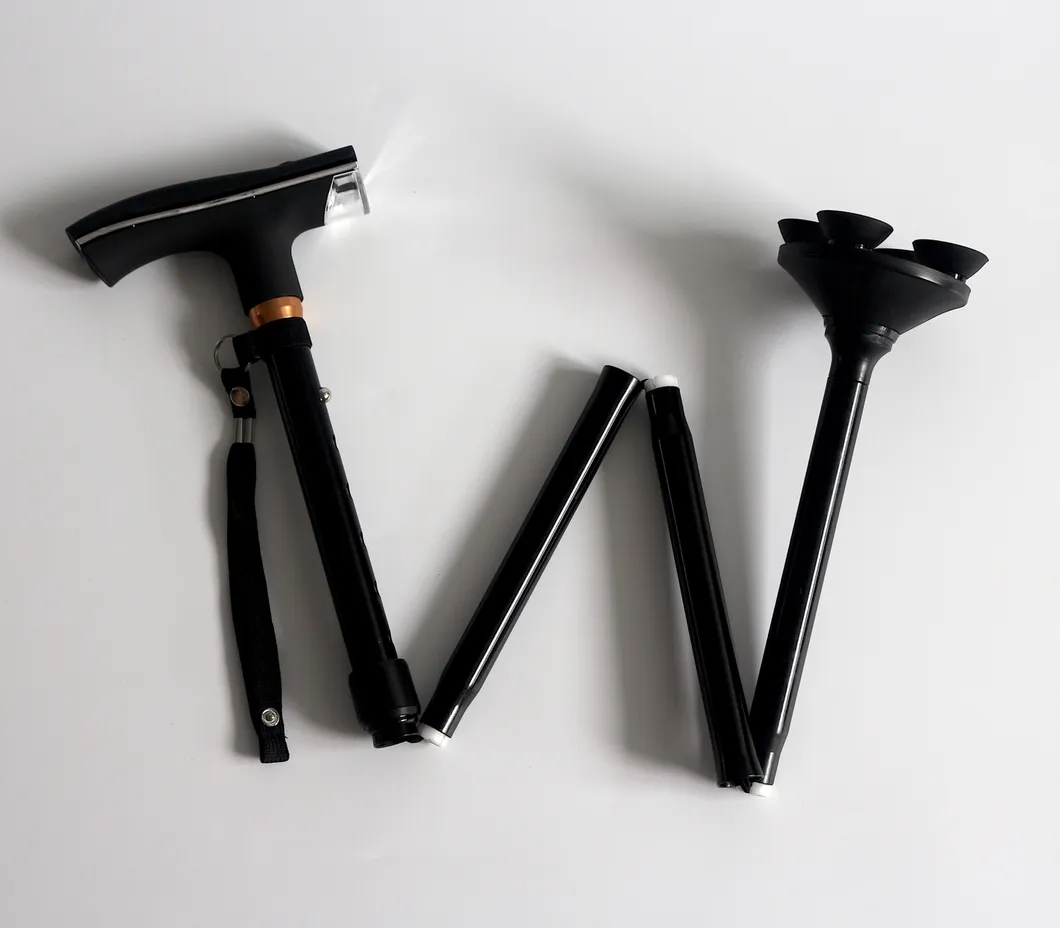 Foldable Walking Stick with LED