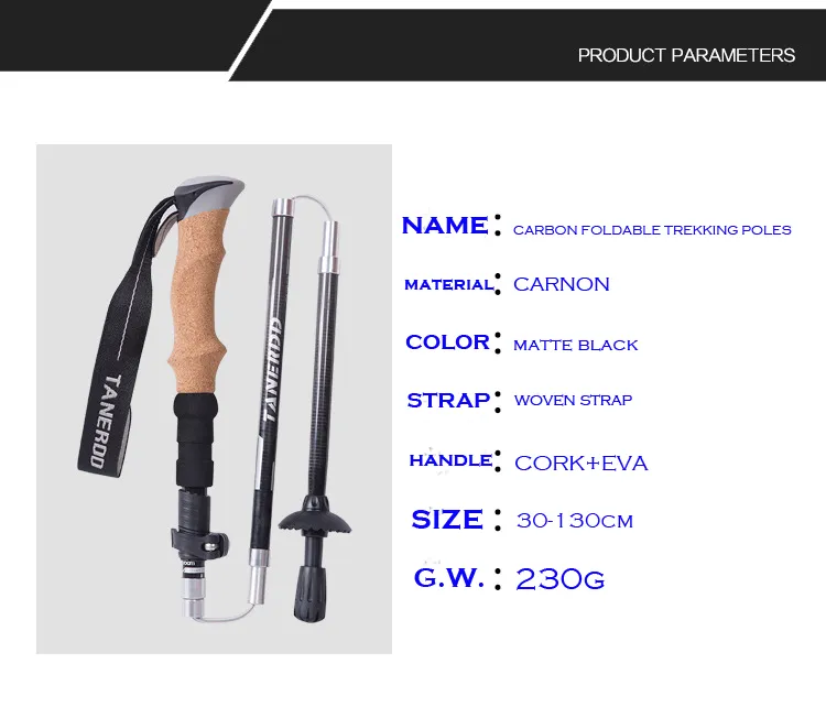 Carbon Fiber Trekking Pole 3