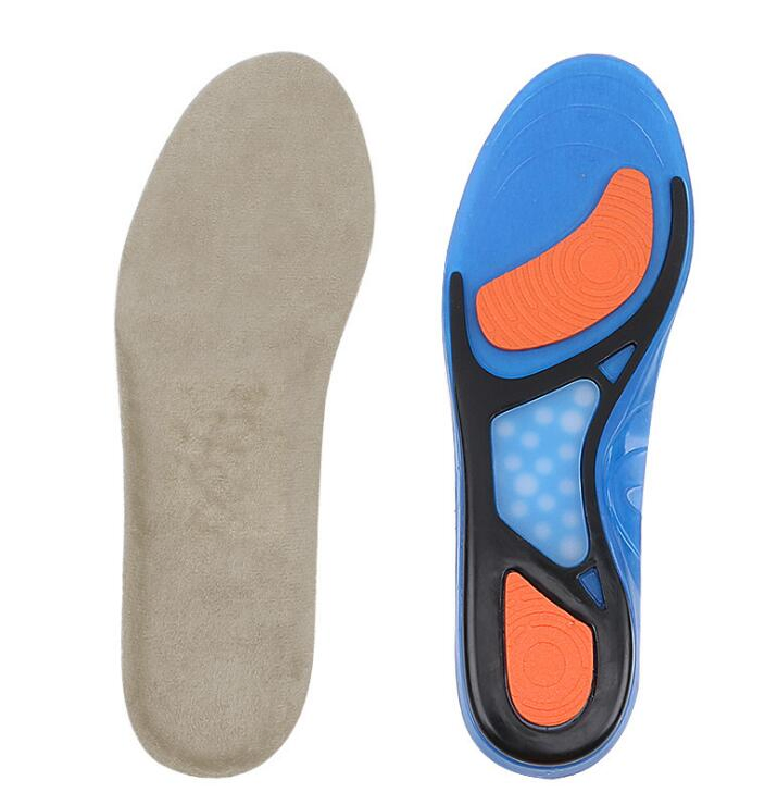 Soft Comfortable Arch Support Shock Absorption Gel Sport Massage Antislip Man and Women Silicon Insole
